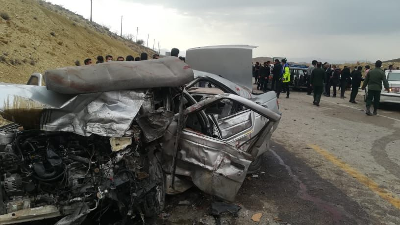 امدادرسانی به 11 مصدوم حادثه رخ به رخ دو خودروسواری در محور سپیدان–یاسوج